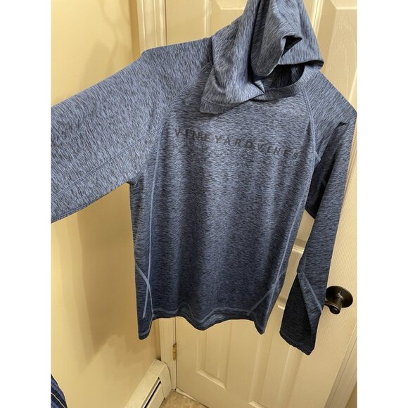 Vineyard Vines Men’s S Performance Long Sleeve Hooded Crew Neck Shirt Blue - Picture 5 of 10